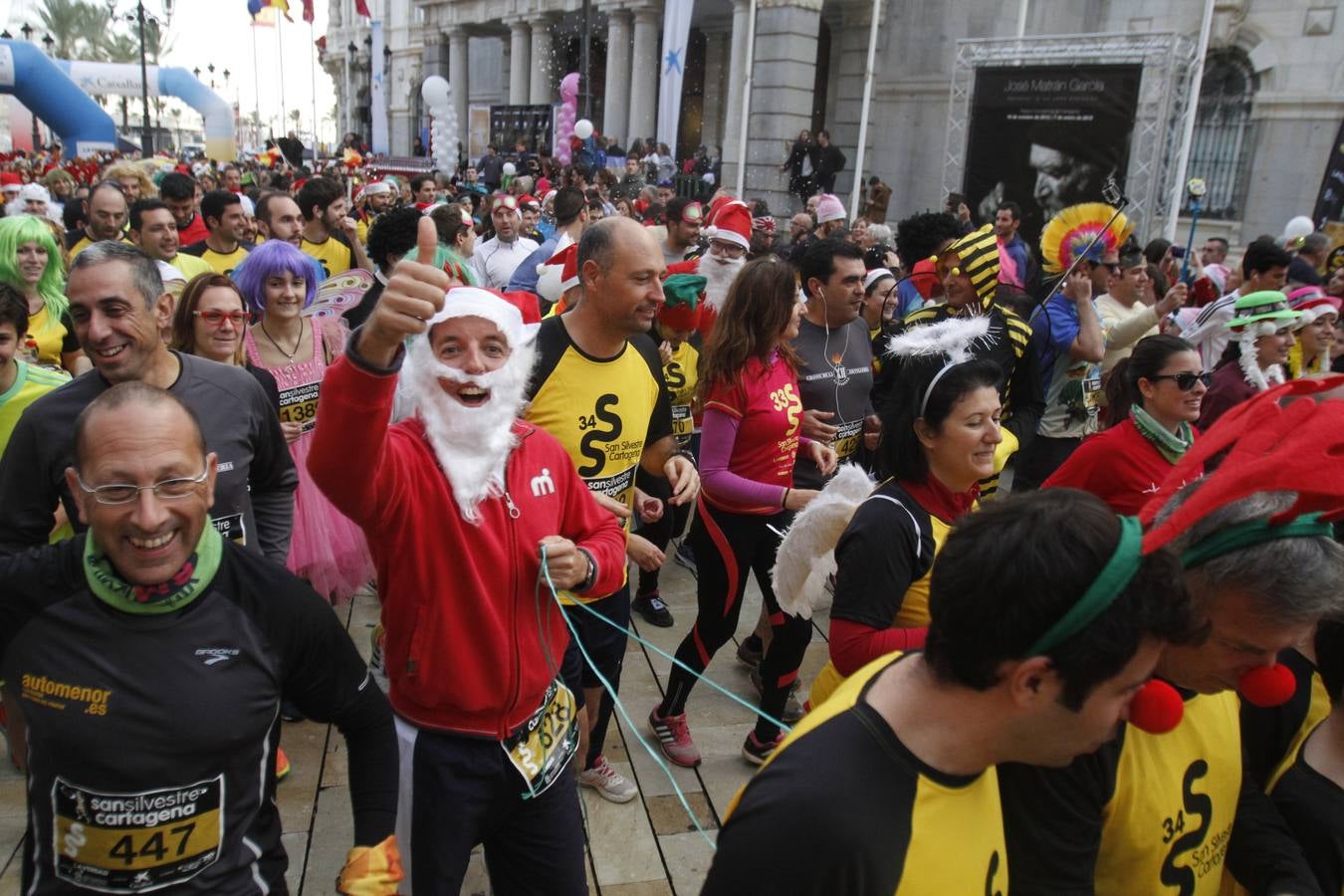 Primeros metros de la San Silvestre de Cartagena 2015