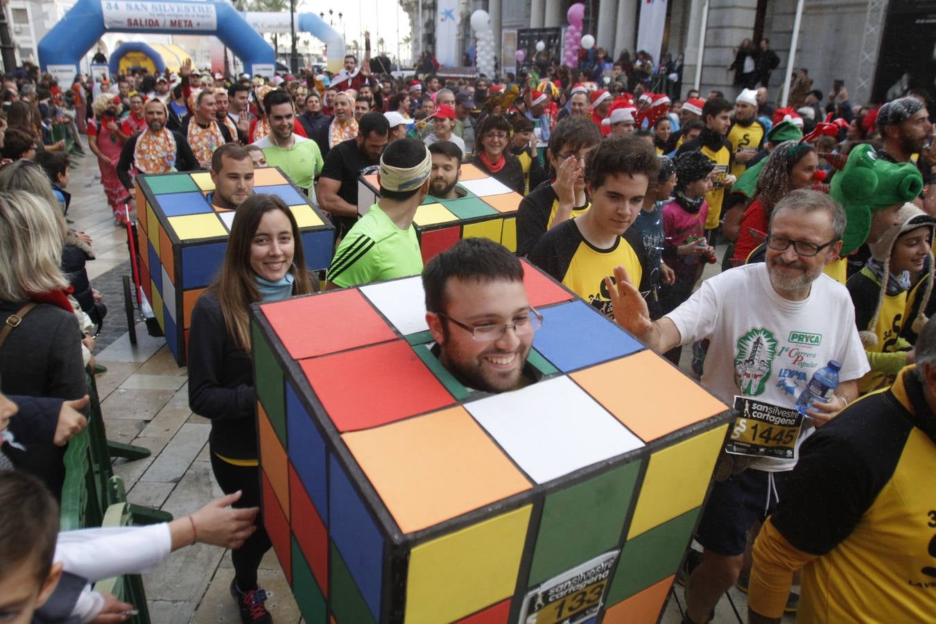 Primeros metros de la San Silvestre de Cartagena 2015