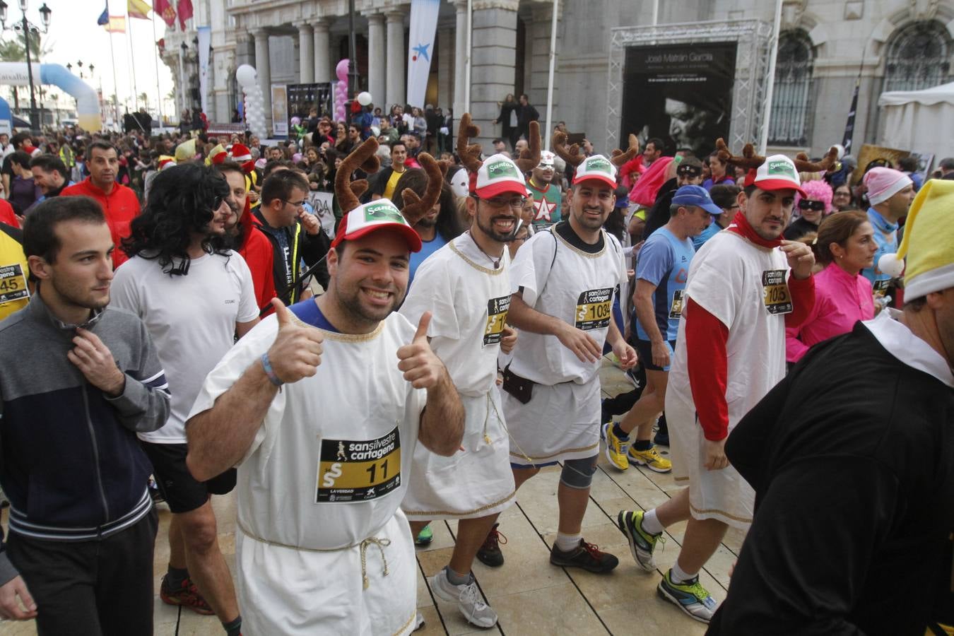 Primeros metros de la San Silvestre de Cartagena 2015