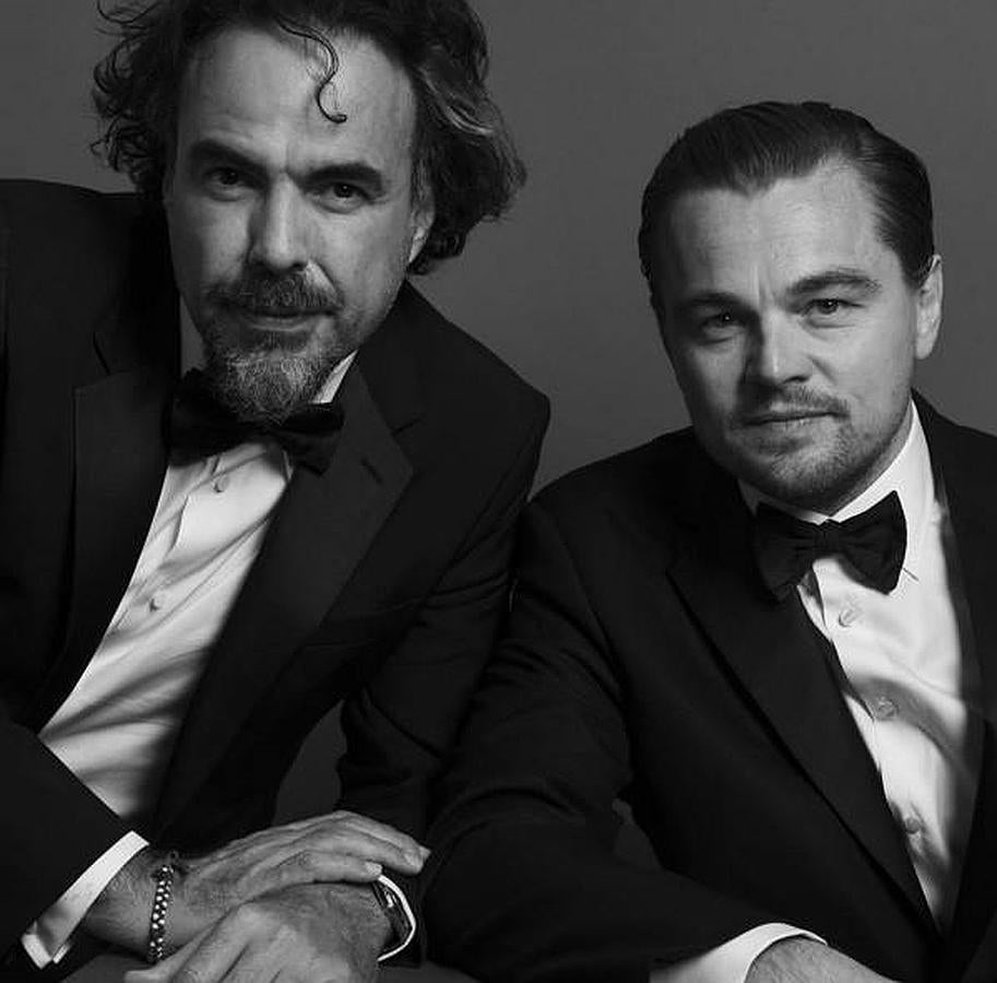 Alejandro González Iñárritu y Leonardo Dicaprio. 