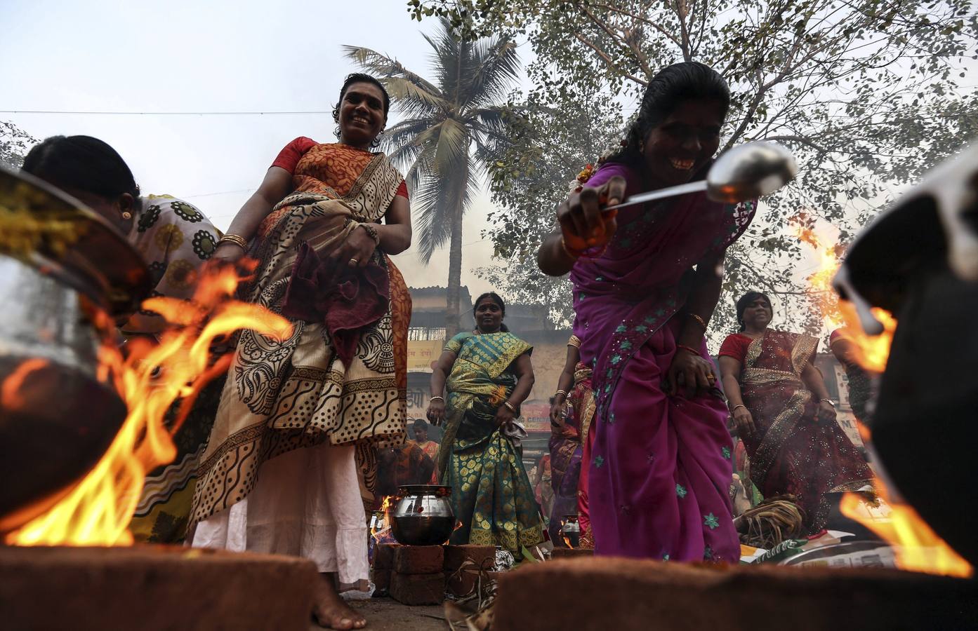 Bombay celebra el Festival del Pongal