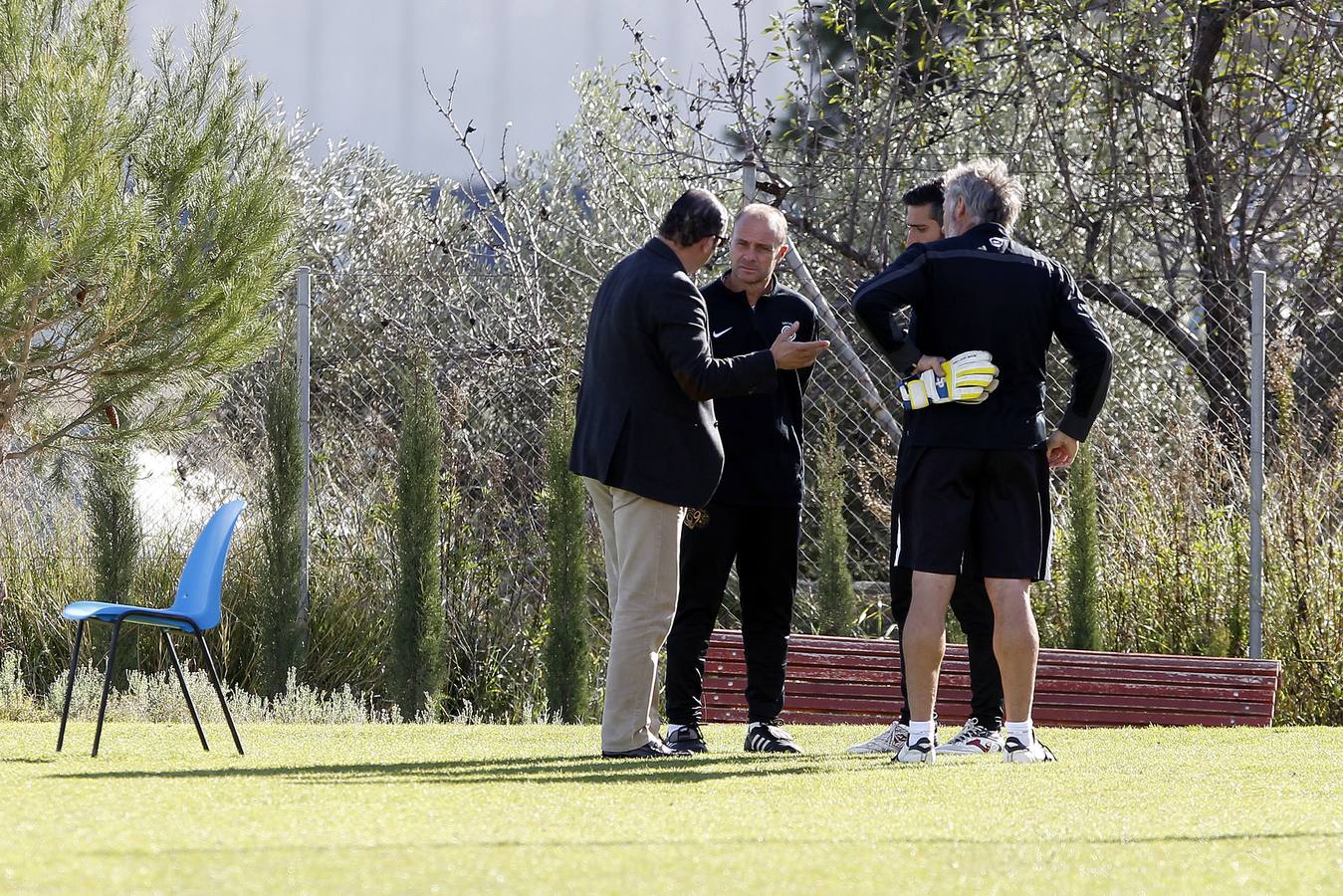 Presentación del nuevo entrenador del Hércules, Vicente Mir