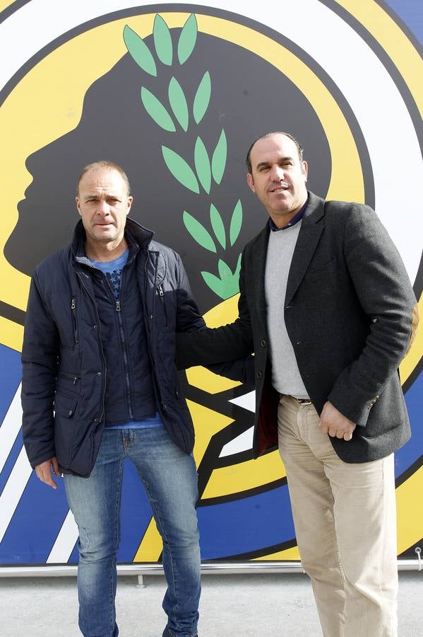 Presentación del nuevo entrenador del Hércules, Vicente Mir