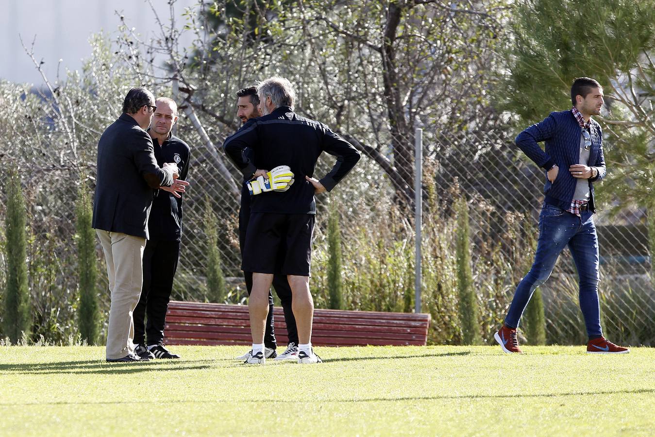 Presentación del nuevo entrenador del Hércules, Vicente Mir