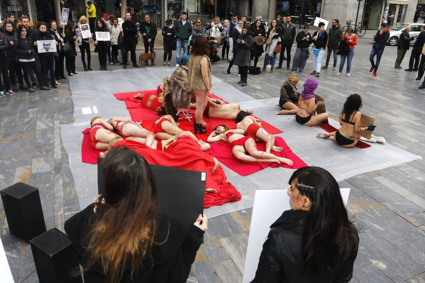 Protesta contra la industria peletera en Murcia