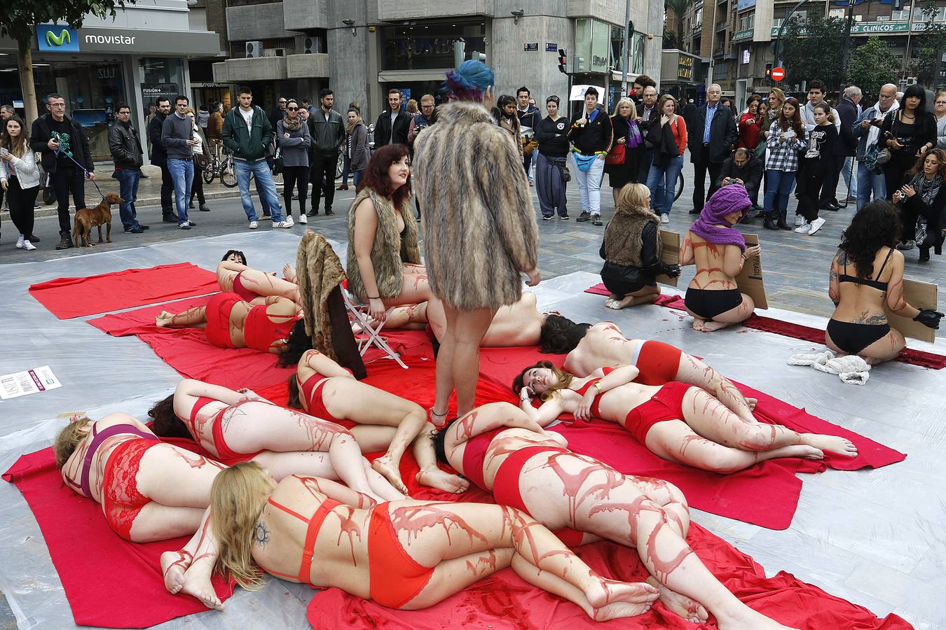 Protesta contra la industria peletera en Murcia