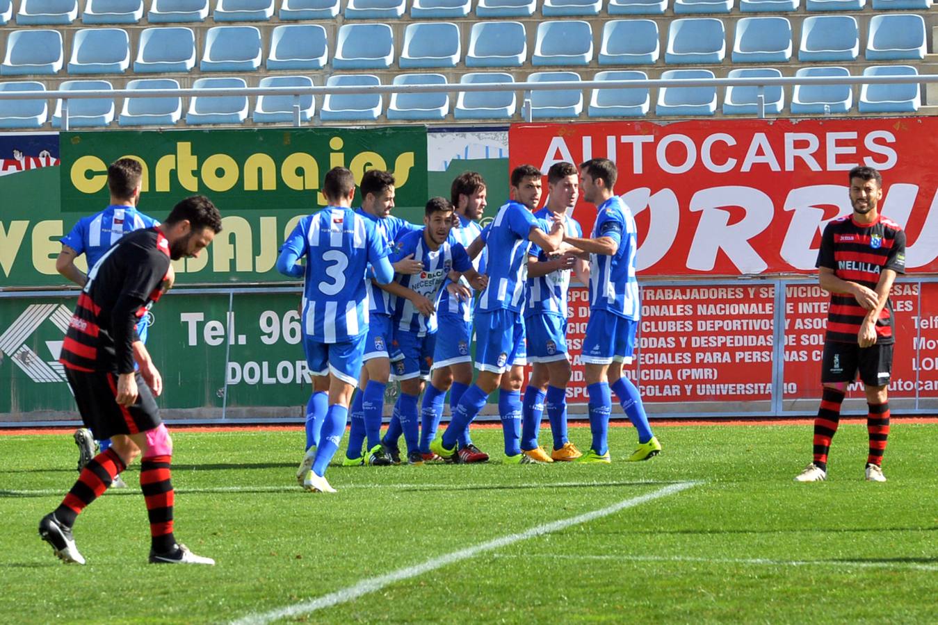 Las imágenes de la goleada de La Hoya al Melilla (6-1)