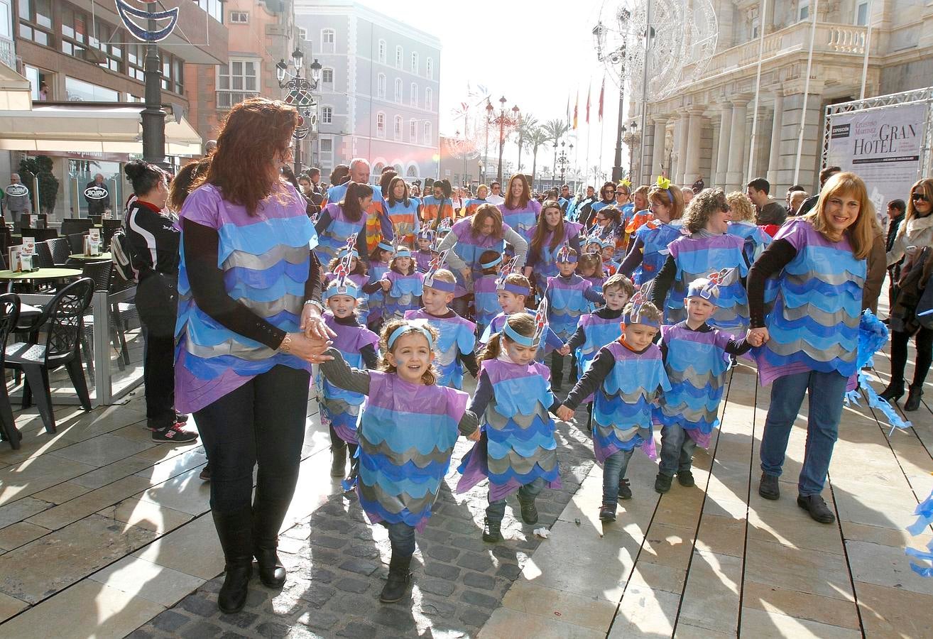 Mucha ilusión en el desfile infantil de Cartagena