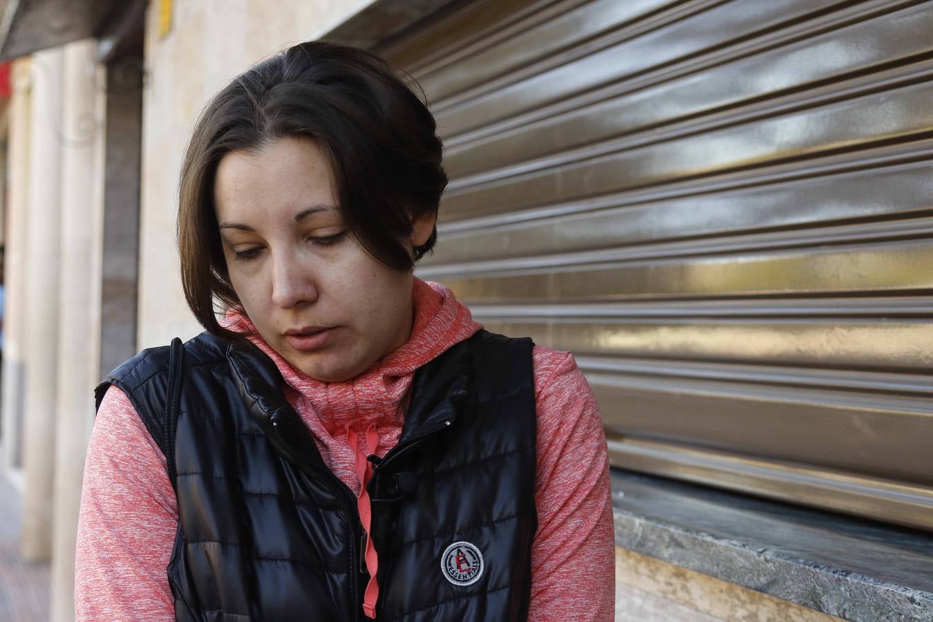 Johanta Vedzigalskyte, hermana de un hombre que está en estado grave tras ser agredido por un padre por haberle reñido a su hijo.