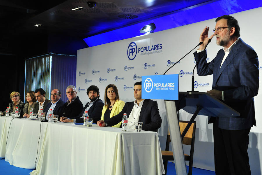 Mariano Rajoy preside la Junta Directiva del PP en la Región