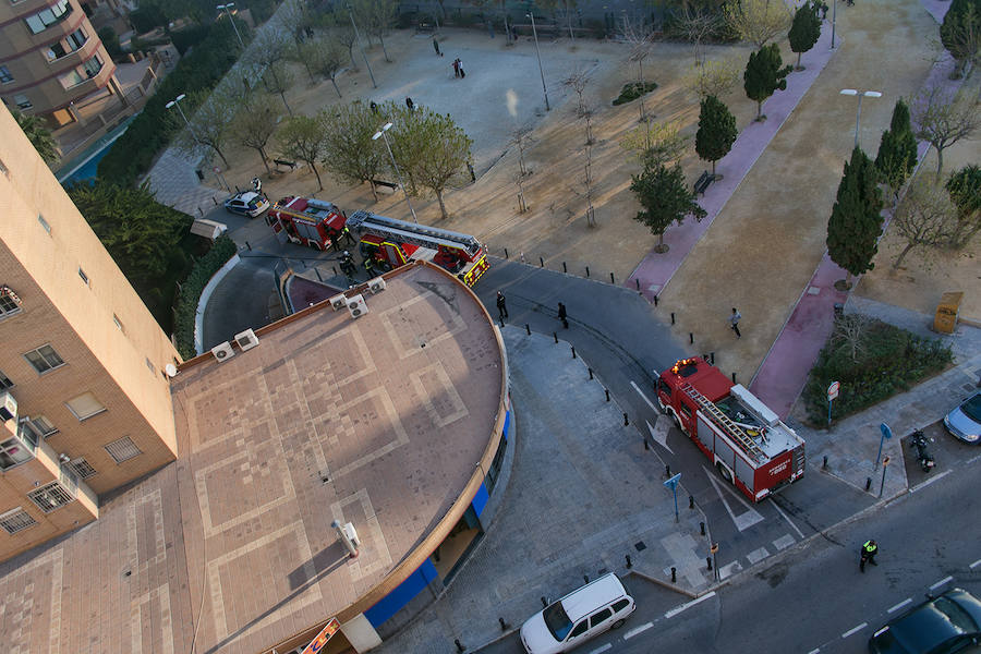 Incendio en el barrio de San Blas