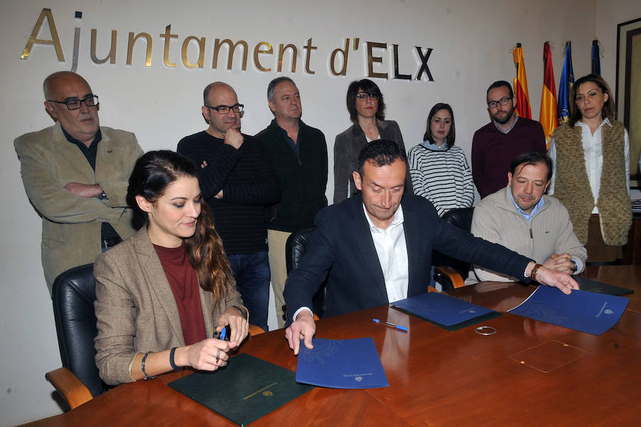 El Ayuntamiento de Elche firma su nuevo pacto de gobierno