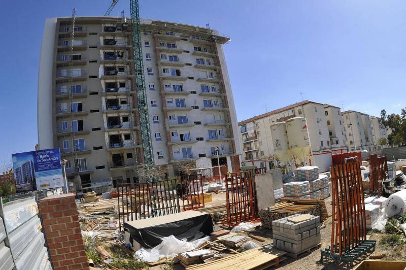 Obras en el barrio de San Antón