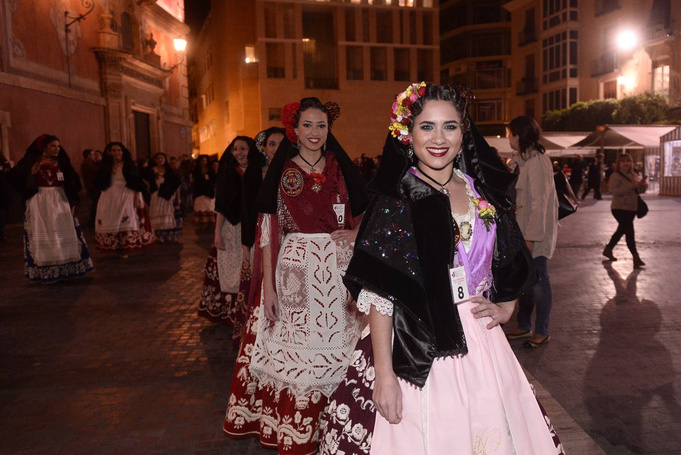 Las candidatas a la corona de azahar honran a la Fuensanta