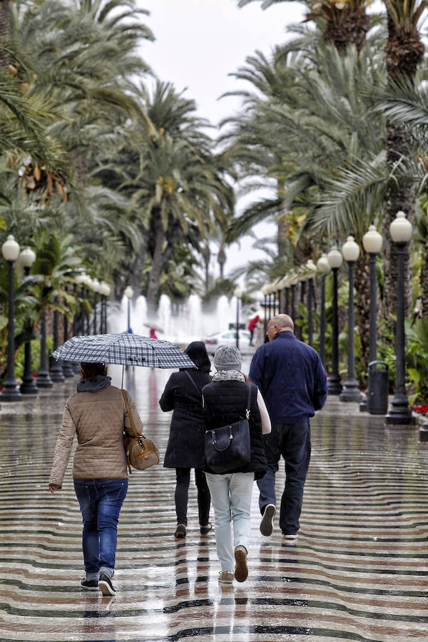 Día lluvioso en Alicante