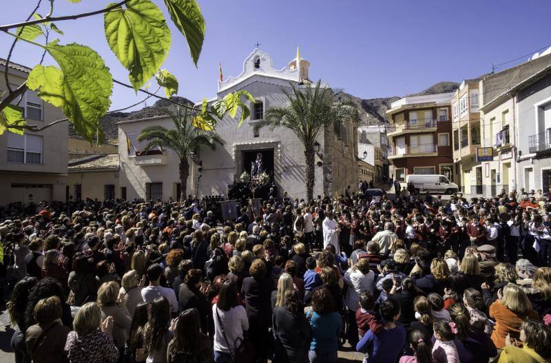 La bajada de la Virgen de los Dolores a San Martín anticipa los actos de la Semana Santa de Callosa