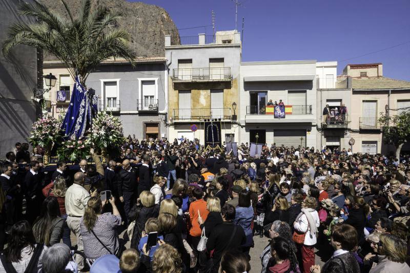 La bajada de la Virgen de los Dolores a San Martín anticipa los actos de la Semana Santa de Callosa