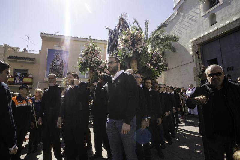 La bajada de la Virgen de los Dolores a San Martín anticipa los actos de la Semana Santa de Callosa