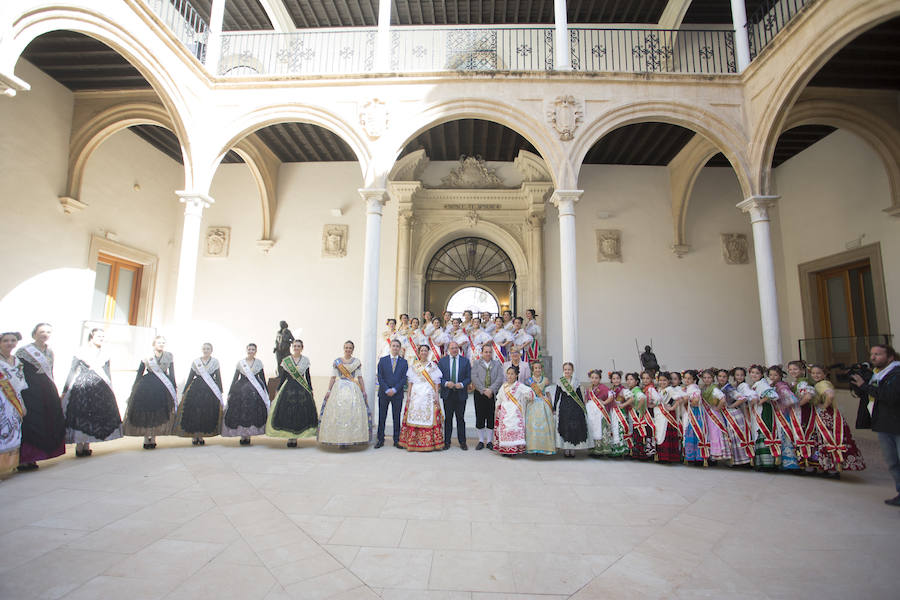 Recepción en el Palacio de San Esteban a las Reinas de la Huerta
