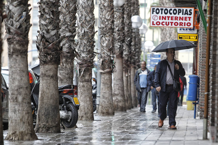 Día lluvioso en Alicante