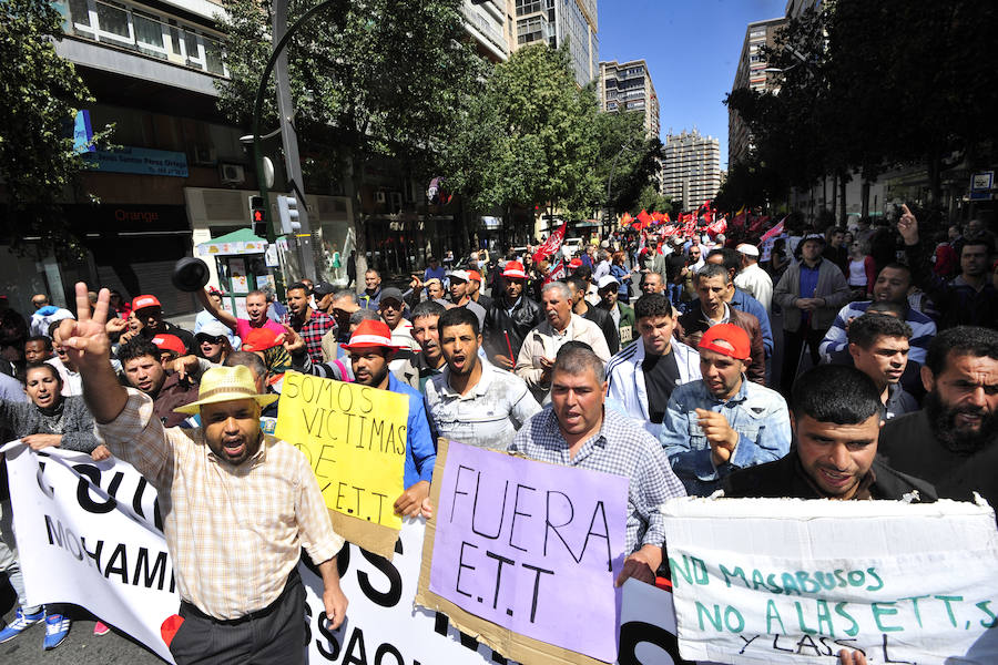 Manifestación del Primero de Mayo en Murcia