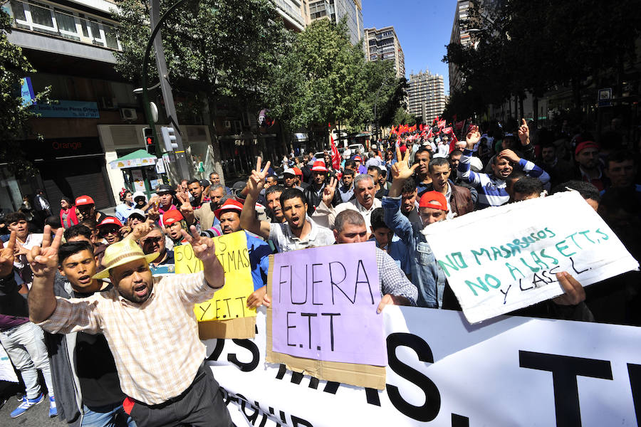 Manifestación del Primero de Mayo en Murcia