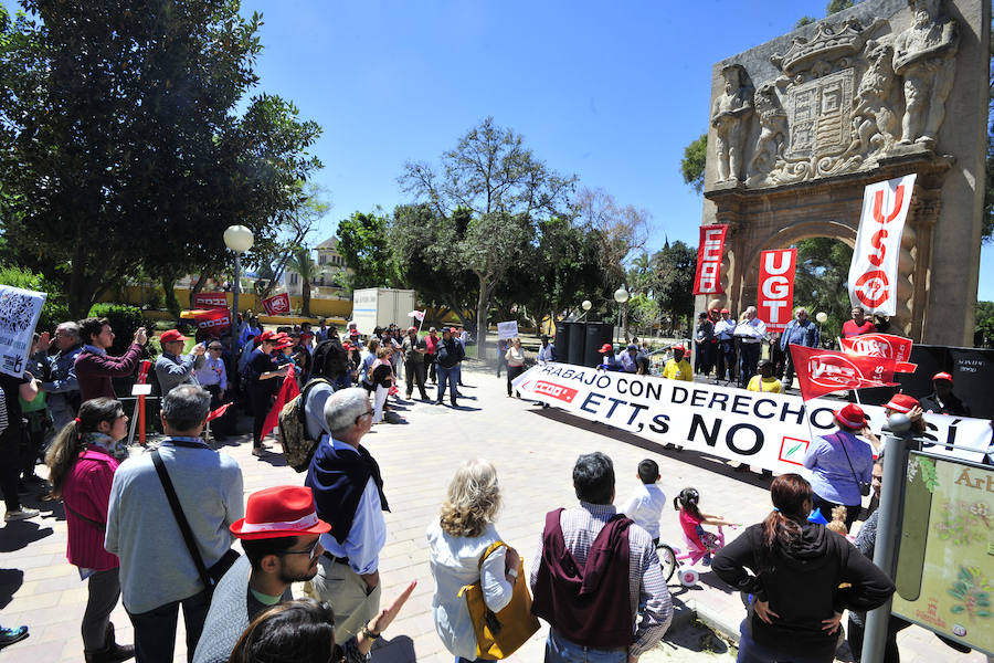 Manifestación del Primero de Mayo en Murcia