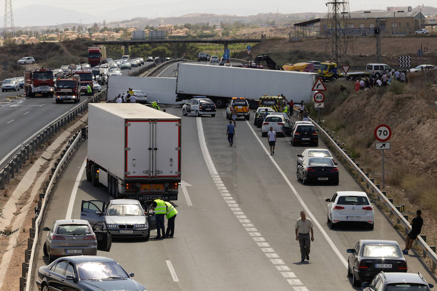 Grave accidente en la A-7 en Murcia