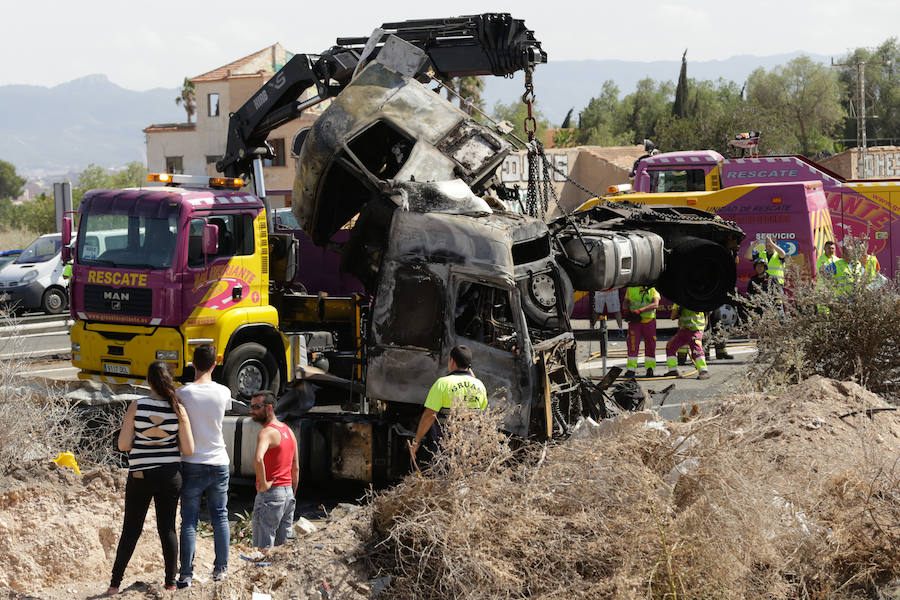 Grave accidente en la A-7 en Murcia