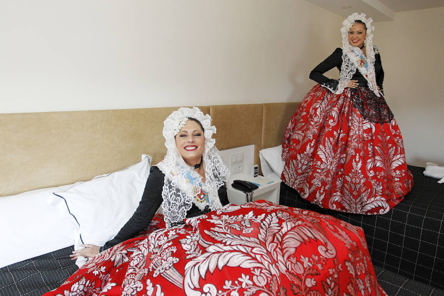 La Bellea del Foc y sus damas se instalan en el hotel Portamaris