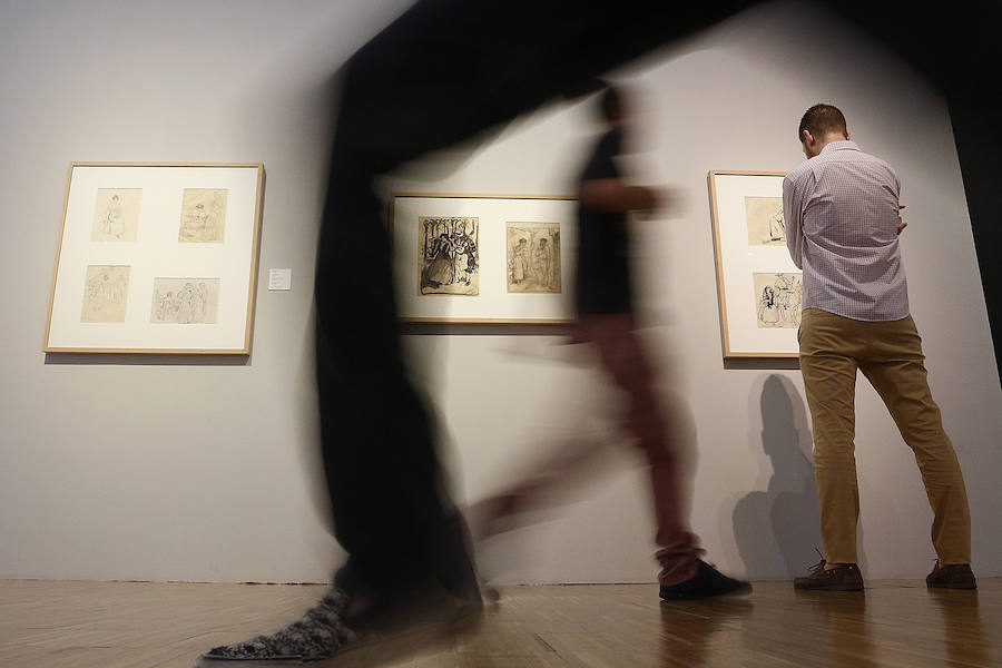 Hernández Amores, Párraga y Pedro Cano, en la muestra &#039;Obras sobre papel&#039;