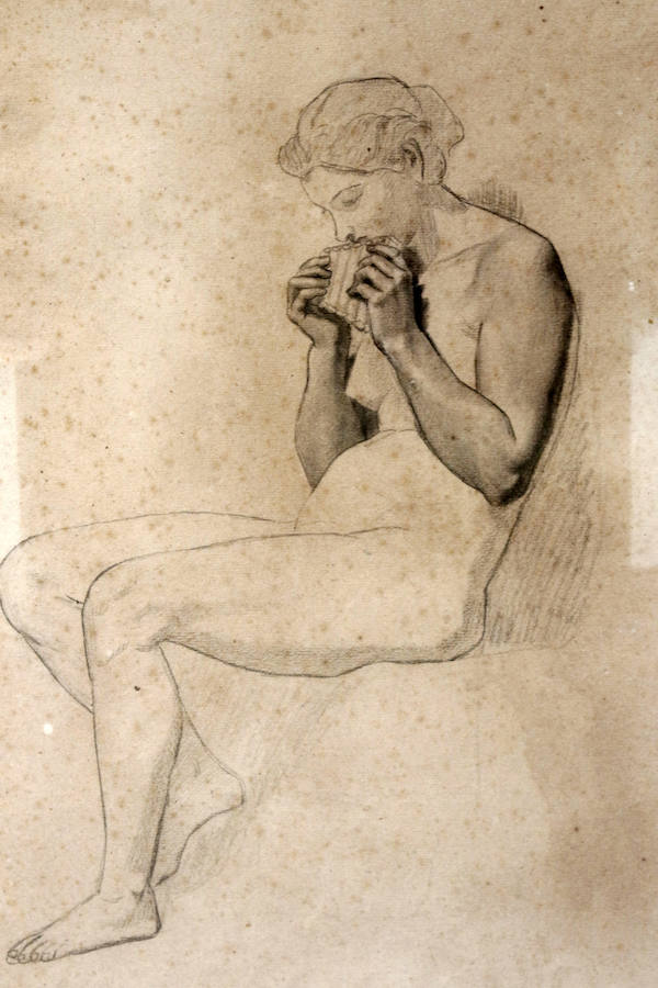 Hernández Amores, Párraga y Pedro Cano, en la muestra &#039;Obras sobre papel&#039;