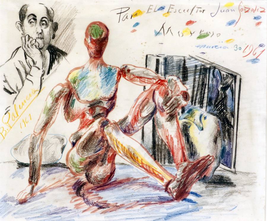 Hernández Amores, Párraga y Pedro Cano, en la muestra &#039;Obras sobre papel&#039;