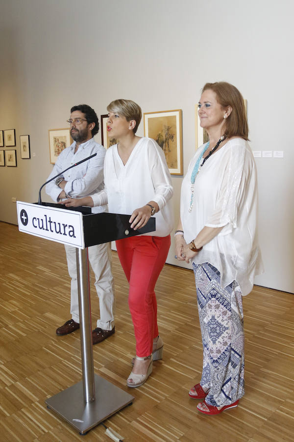 Hernández Amores, Párraga y Pedro Cano, en la muestra &#039;Obras sobre papel&#039;