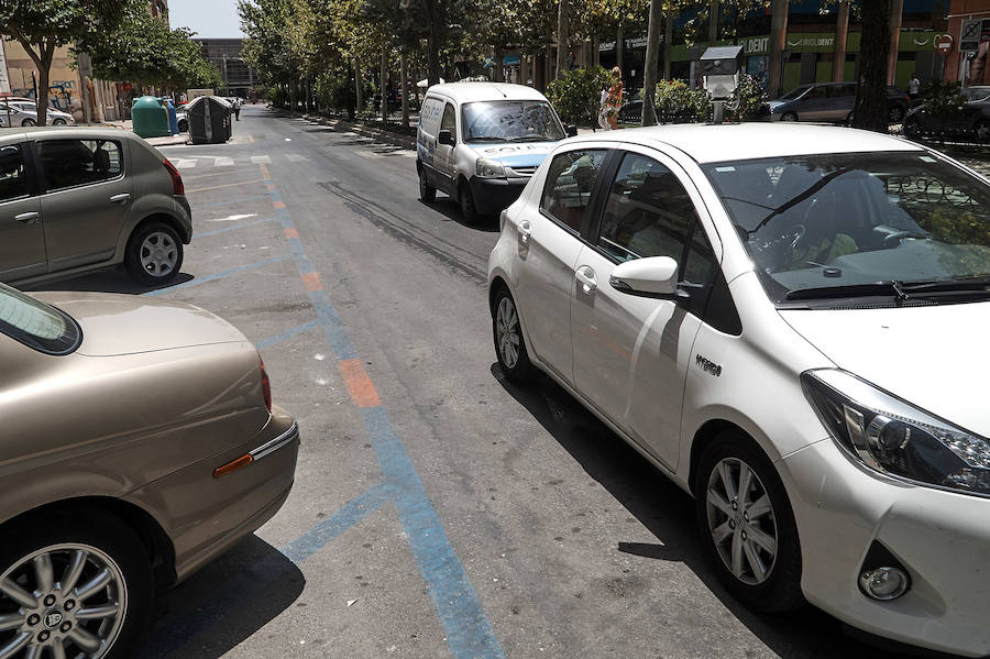 Multas de aparcamiento en la zona naranja de Orihuela