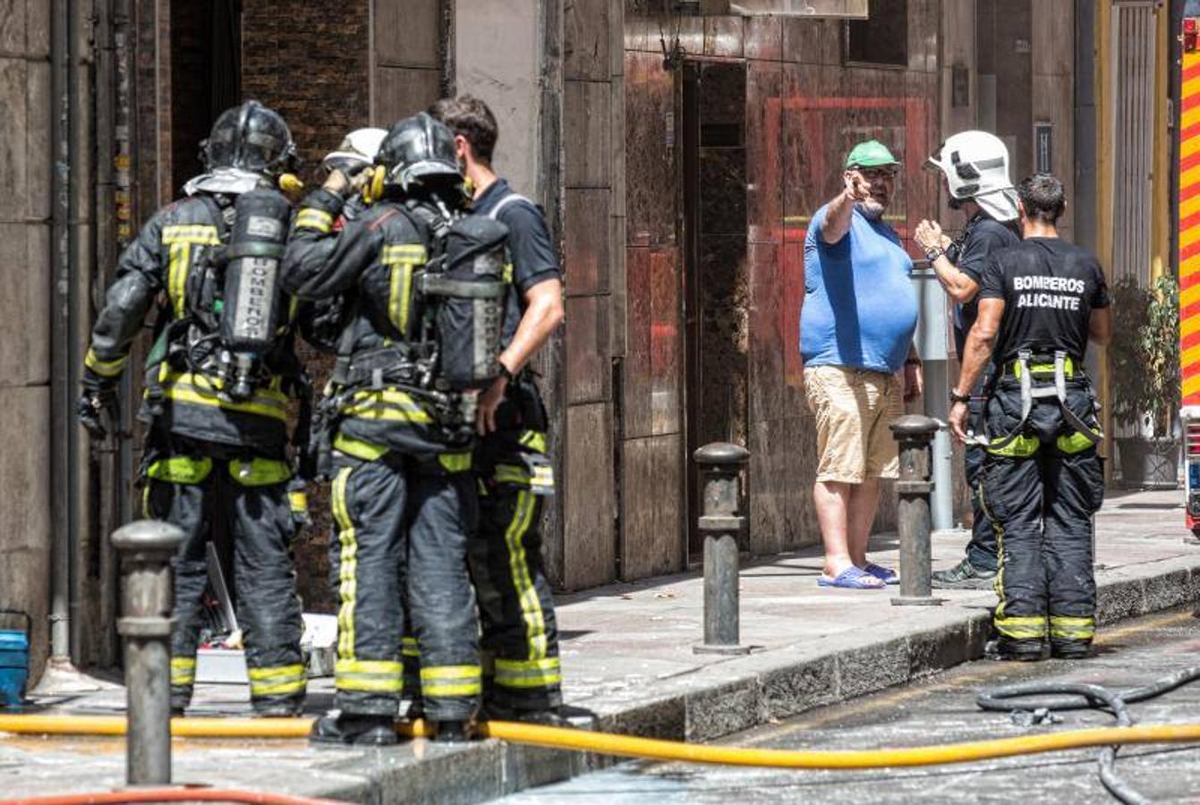 Incendio en el Colegio de Arquitectos de Alicante