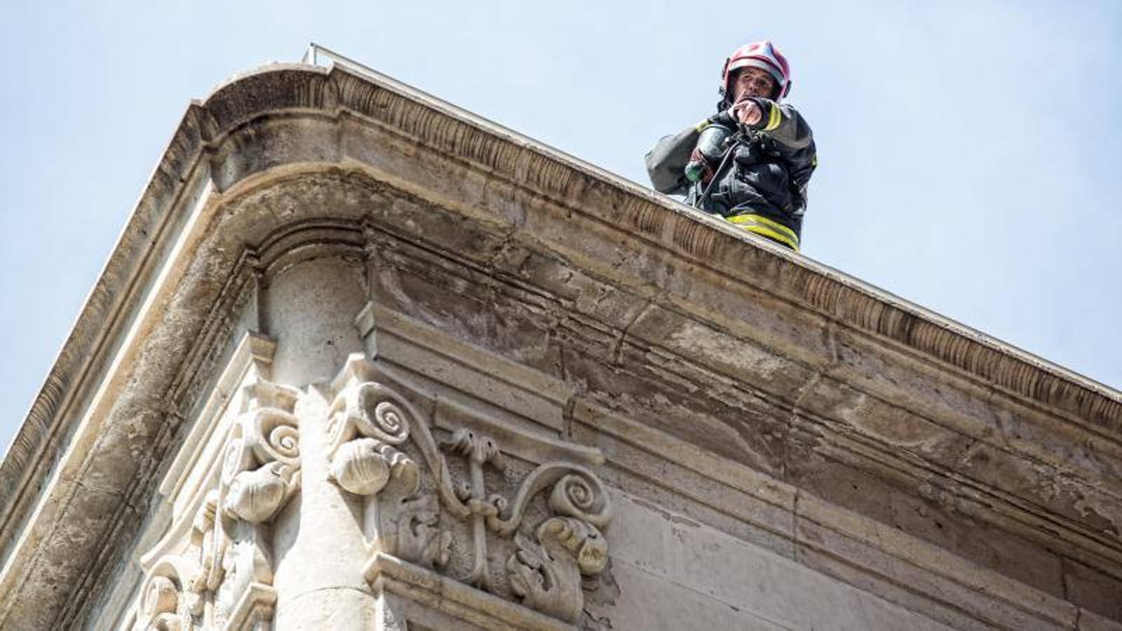 Incendio en el Colegio de Arquitectos de Alicante