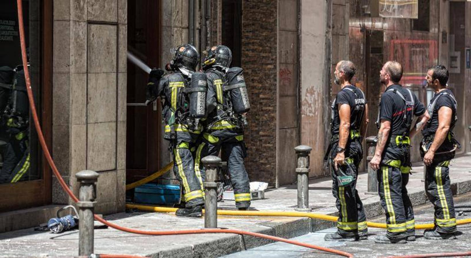 Incendio en el Colegio de Arquitectos de Alicante