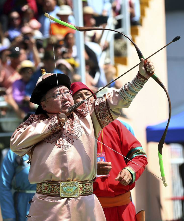 Los mongoles celebran su festival