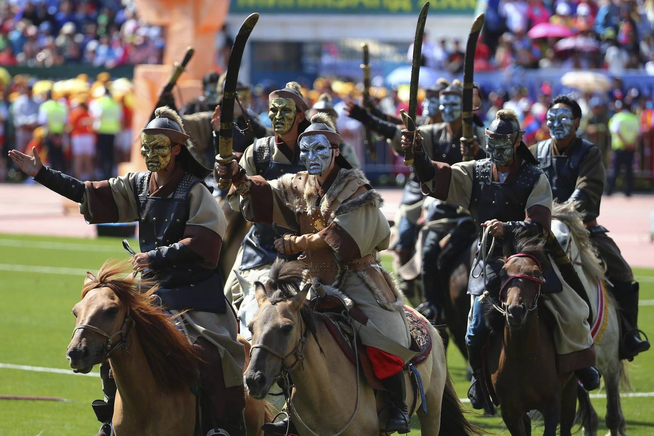 Los mongoles celebran su festival