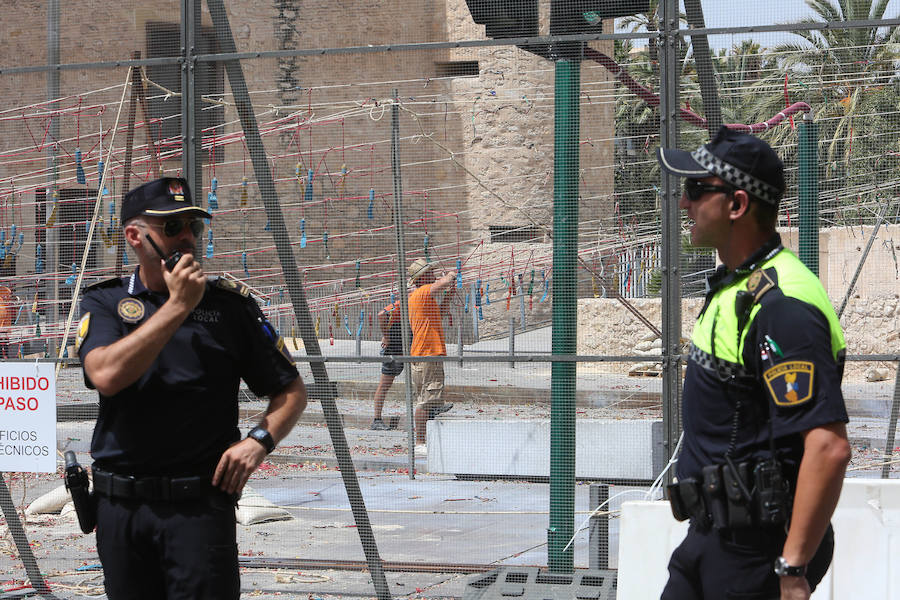 Mascletá en Elche