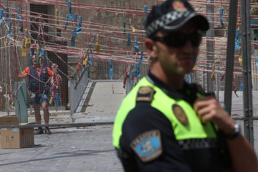 Mascletá en Elche