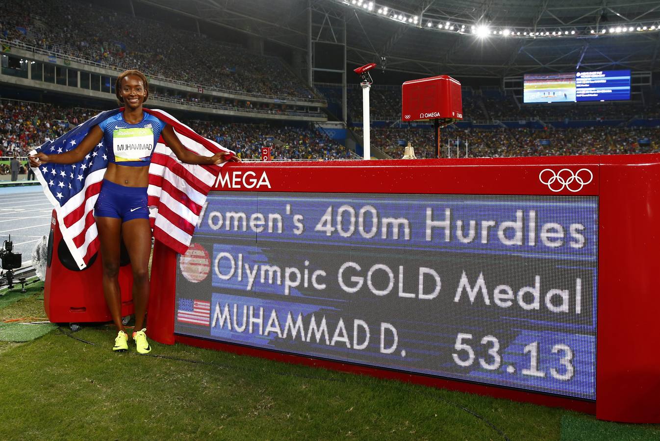 Muhammad ofrece a EE.UU. su primer oro olímpico femenino de 400 metros vallas