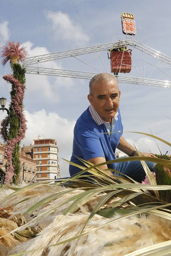 Arcos florares para recibir a la Virgen de la Fuensanta