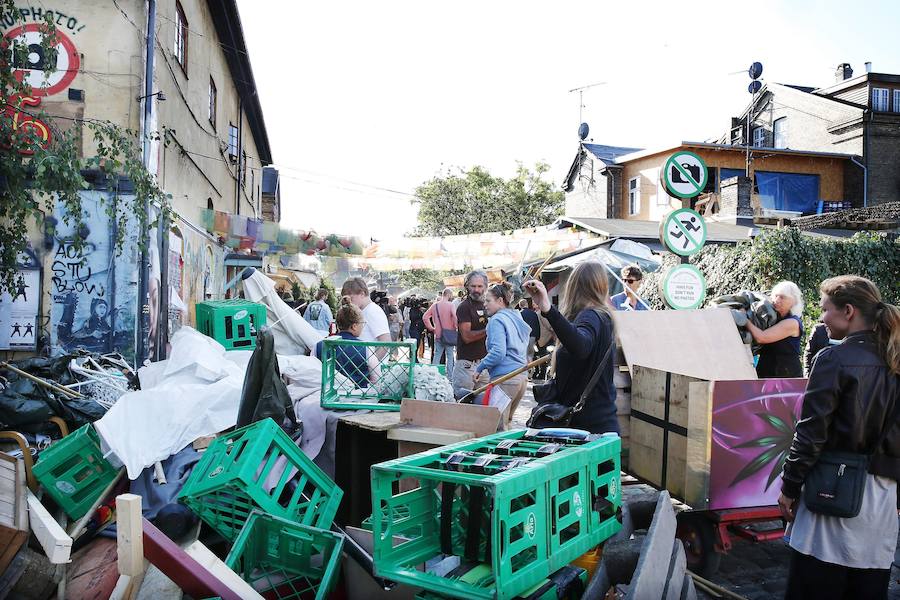 Derribo para recuperar la paz en Christiania