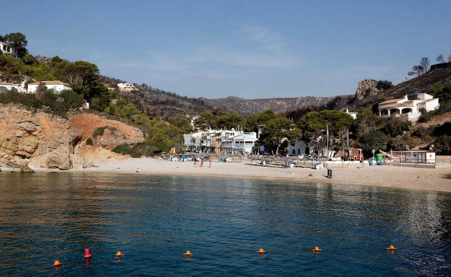 Xàbia y Benitatxell, calcinadas tras el incendio