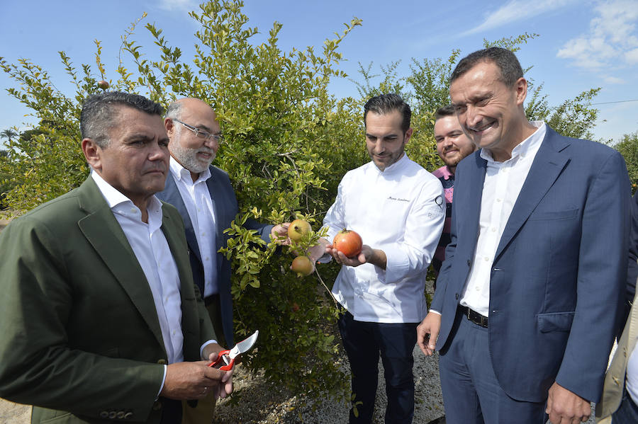 Corte de la granada mollar por el chef Mario Sandoval