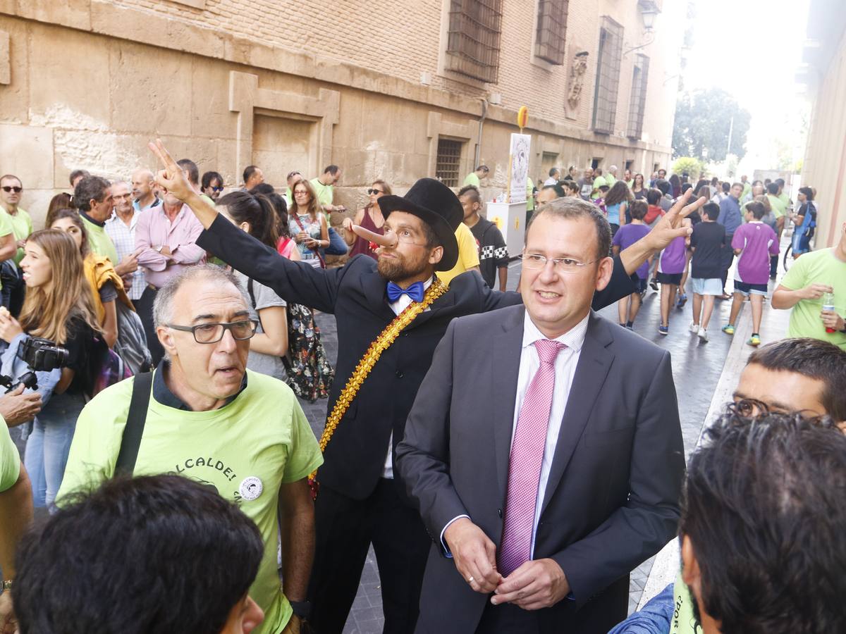 Protesta en el pleno de septiembre en Murcia