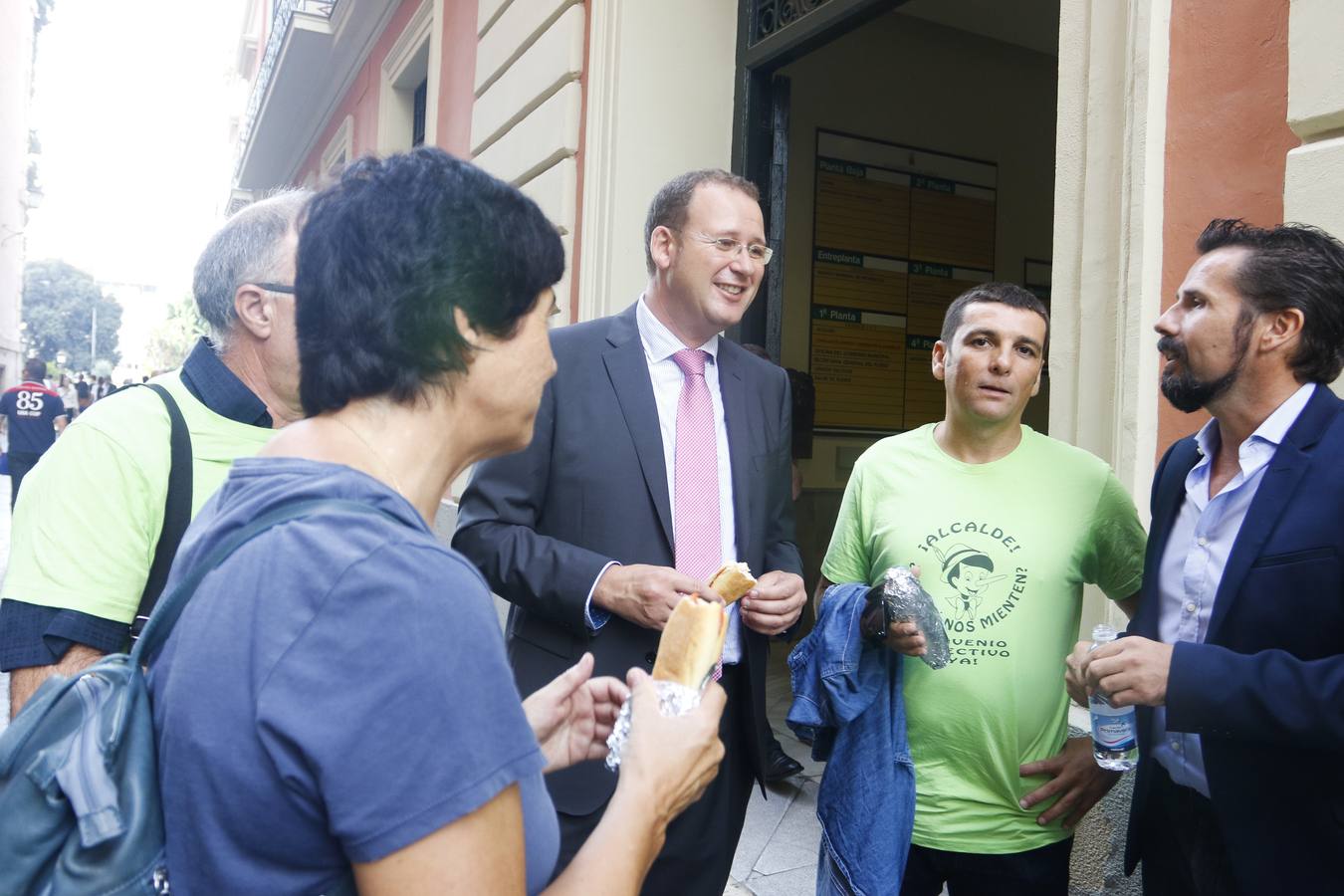 Protesta en el pleno de septiembre en Murcia