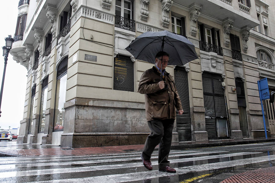 Día de lluvias en Alicante